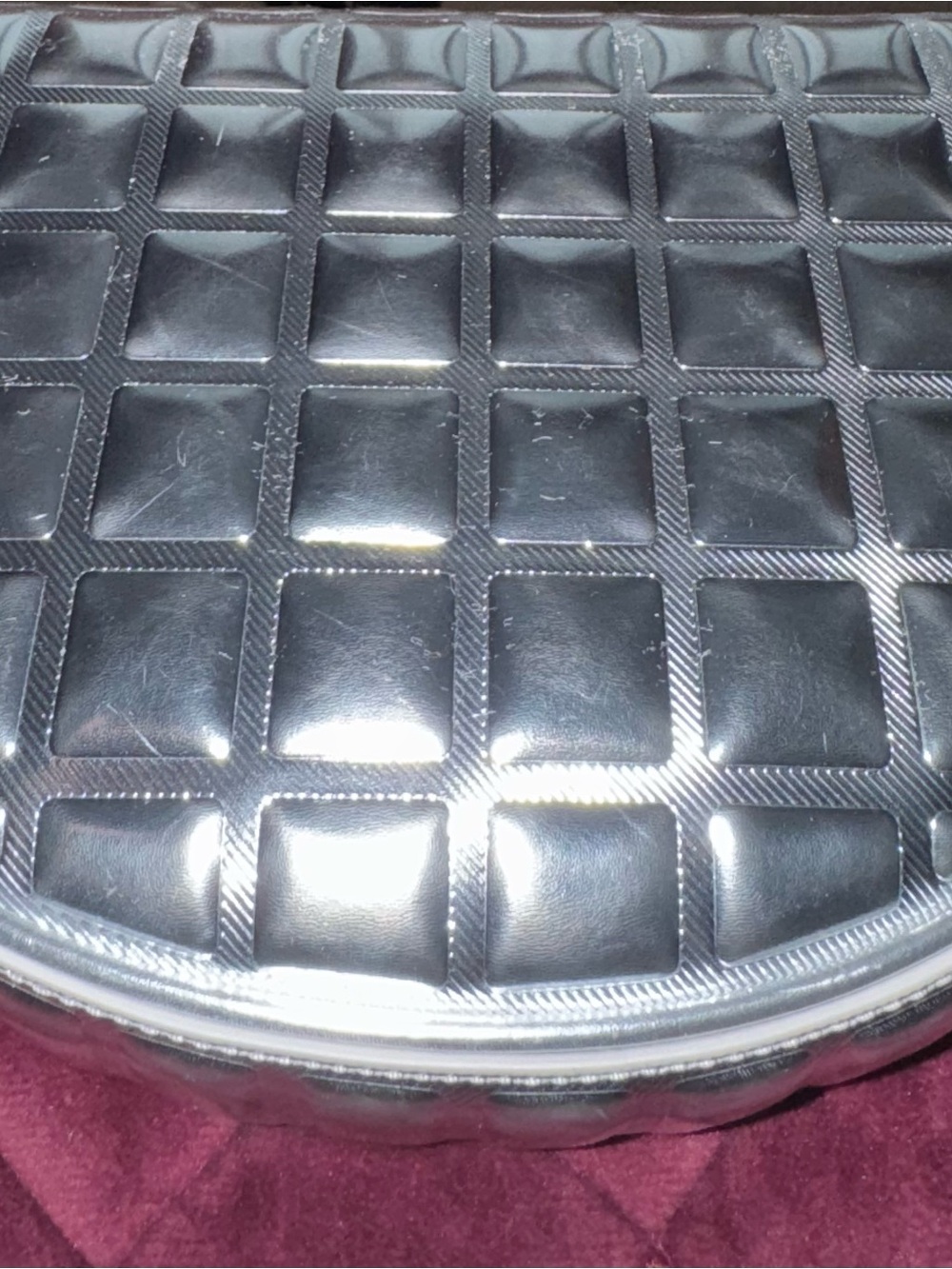Tory Burch Metallic silver 1/2 moon Fleming. - Picture 7 of 8